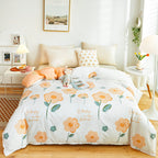 Cotton Duvet Cover One-piece Wholesale Pure Single Double Student Dormitory Bed Sheet Four-piece Set Pi-Mart