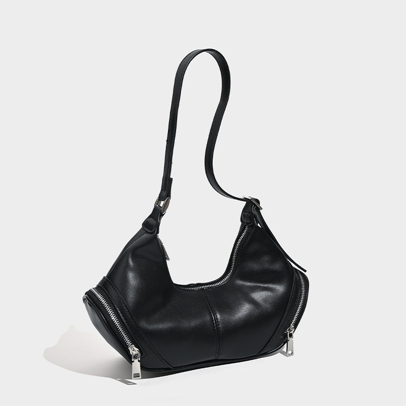 Stylish vintage zip pocket locomotive bag, shoulder bag, hobo bag casual, underarm bag - SJB-DIAMOND ELITES