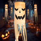 Halloween decorative hair dryer flag pendant ghost festival atmosphere luminous ghost hair dryer outdoor tree hanging supplies hanging ghost - SJB-DIAMOND ELITES