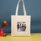 Canvas printed shoulder bag, fashionable and lightweight shopping bag, large-capacity cotton bag 2pcs hobo. - SJB-DIAMOND ELITES