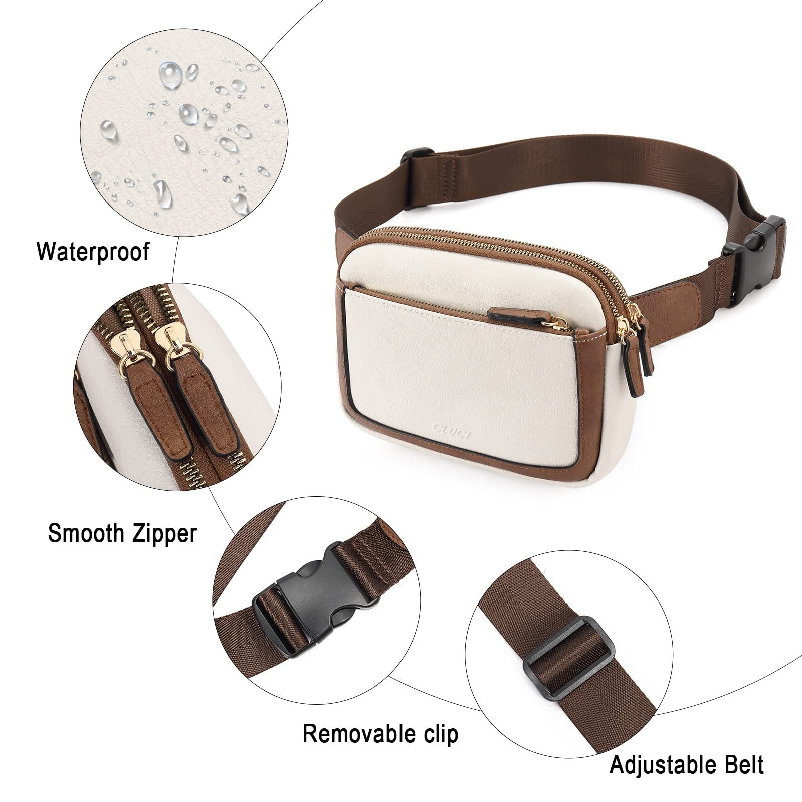Women's Belt Bag – Mini Portable Crossbody Fanny Bag with Adjustable Shoulder Strap, Faux Leather Waist Bag for Travel & Sports – Stylish and Functional - SJB-DIAMOND ELITES