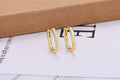 European And American Entry Lux U-shaped Earrings Female Simple Solid Lootquake LLC