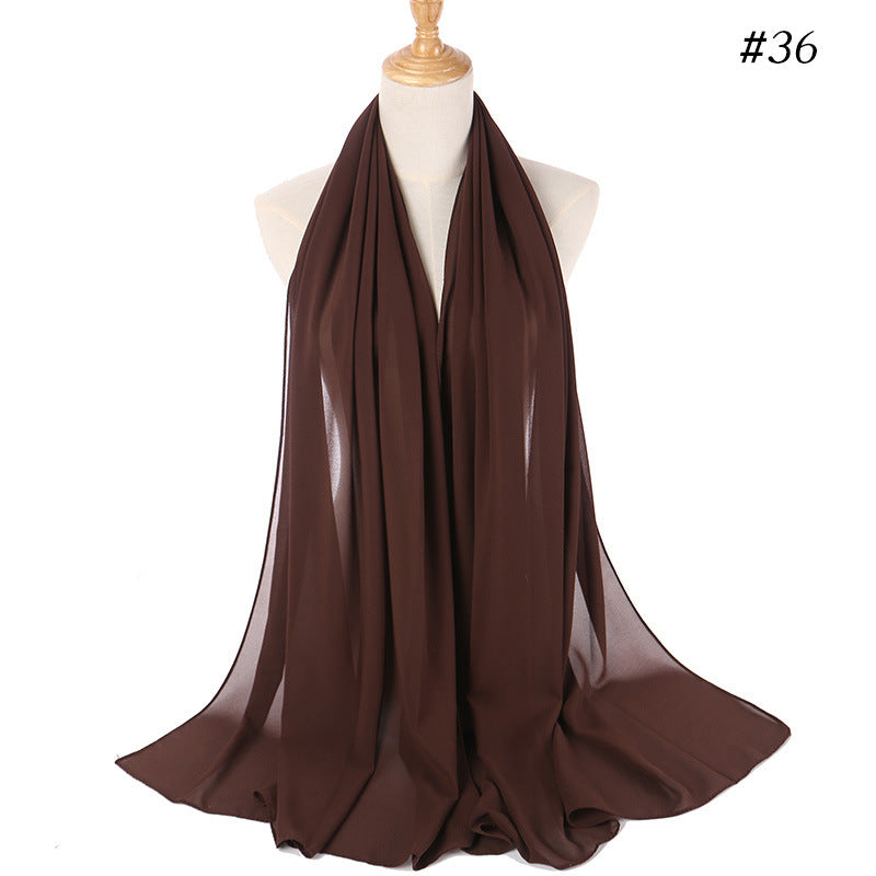 MH089 Pearl Chiffon Bubble Hijab Mariam's Collection