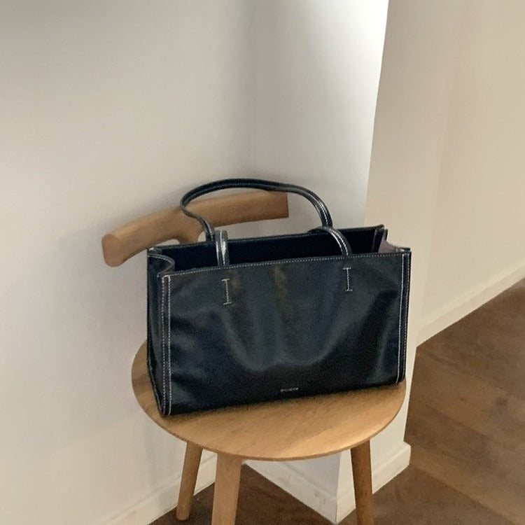 stylish tote bag, large capacity shoulder bag, tote bag chic, casual women's bag, commuter bag elegant classic - SJB-DIAMOND ELITES