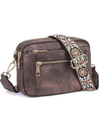 Small Crossbody Purse for Women Triple Zip, Color Matching Multifunctional Zipper Crossbody Bag, Small Square Bag PU Shoulder Bag, - SJB-DIAMOND ELITES