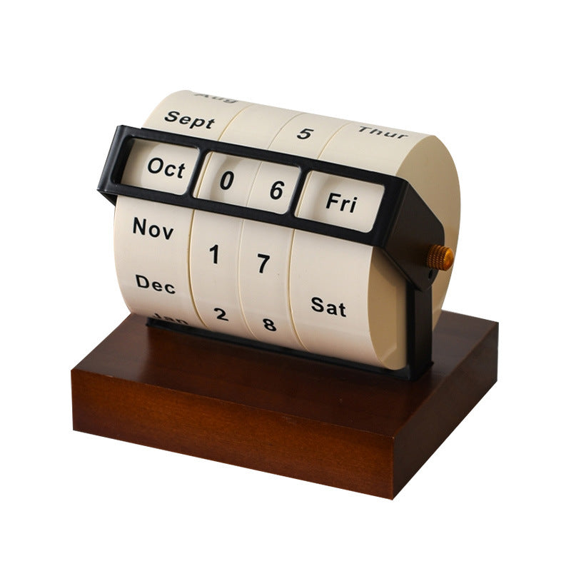 Wheel Calendar Large Rotating Desktop Decoration Pi-Mart