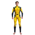 onepiece Halloween movie cos suit Deadpool 3 Wolverine costume playing suit printed jumpsuit - SJB-DIAMOND ELITES