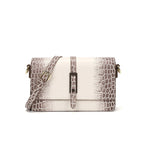2025 Gradual Change Snakeskin Pattern Small Square Bag Fashionable Atmosphere Physical Women's Bag Buckle Tide Messenger Bag CR21080304 - SJB-DIAMOND ELITES
