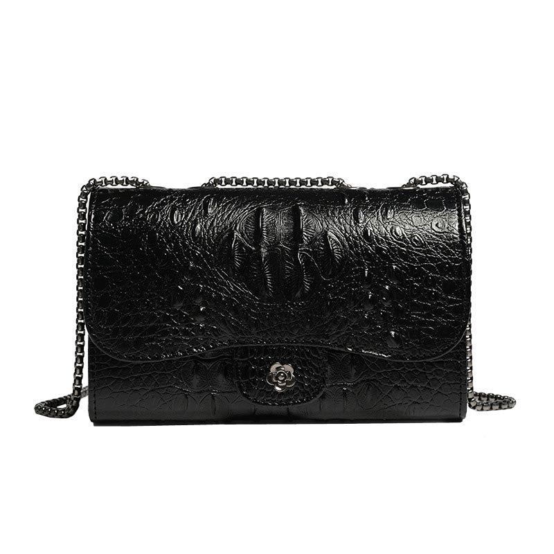 Crocodile Camellia Chain bag crossbody shoulder - SJB-DIAMOND ELITES