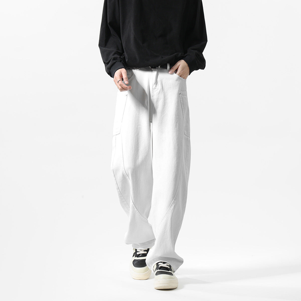 New Men's Matchet Pants Stitching Three-dimensional Design Trousers Lootquake LLC
