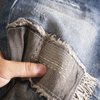 Retro Beggar Ripped Patch Jeans For Men Lootquake LLC