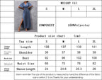 Elegant and generous deep V-neck design with split folds on both sides and waist skirt