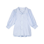 Retro V-neck shirt for female temperament Puff Sleeve Blouse Tops - SJB-DIAMOND ELITES