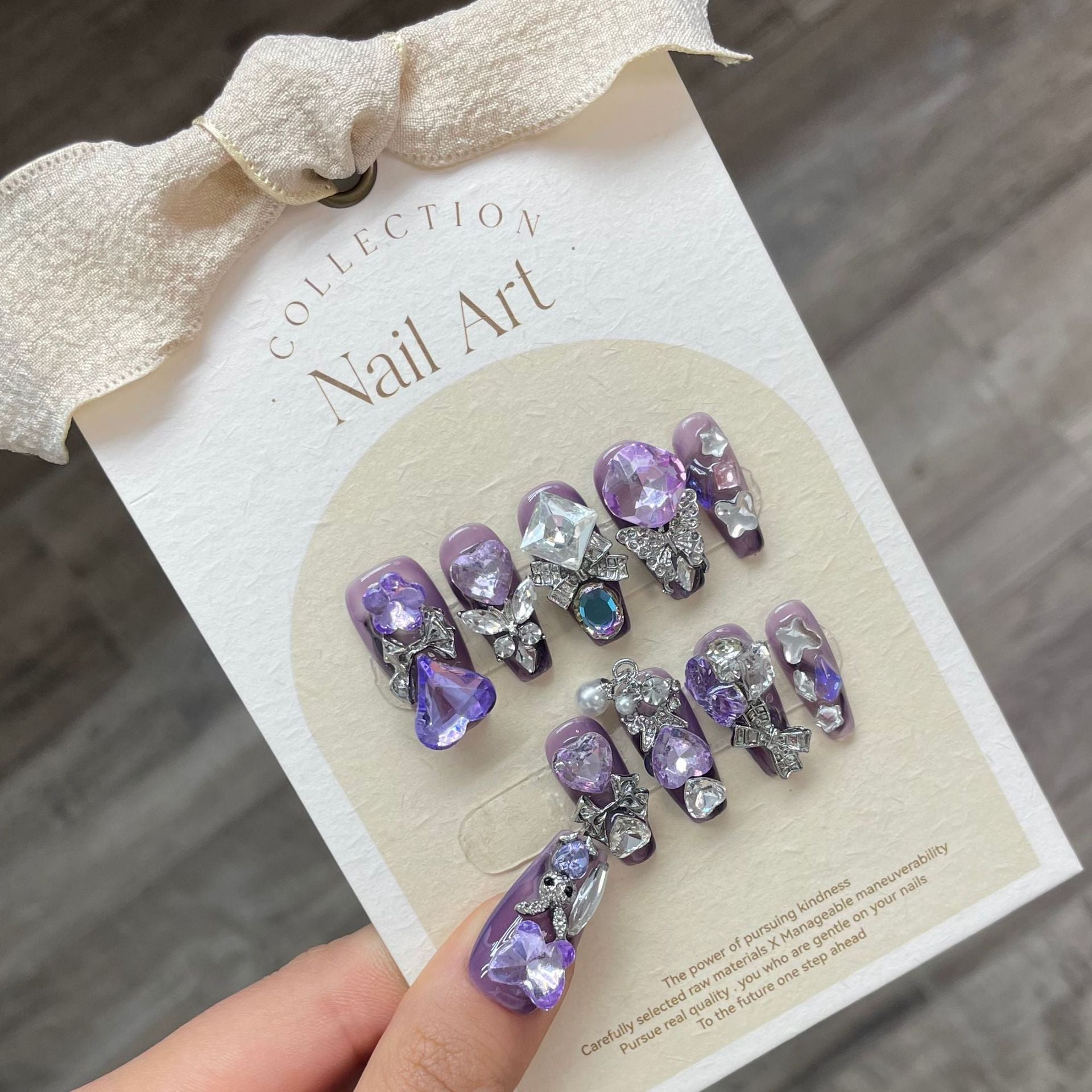 1024- Handmade press on nails fake nails removable
