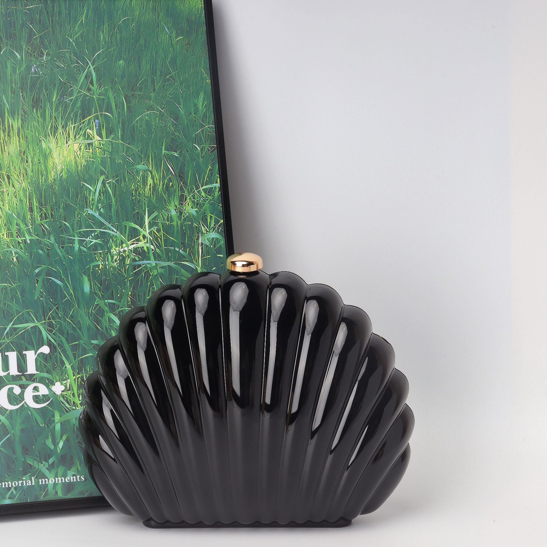 Shell Box Bag, Clutch Purse, Dinner Purse evening Clutch Purse Party, Prom Bag, Party Purse, - SJB-DIAMOND ELITES