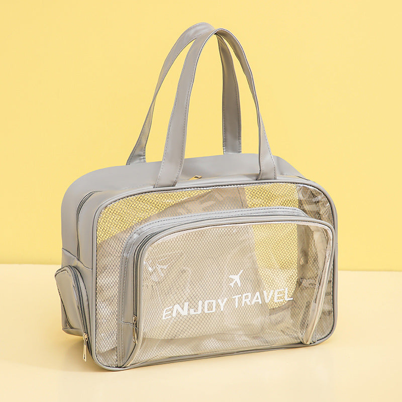 Waterproof beach bag, wet and dry separation fitness bag, toiletry bag, storage goggles, swimsuit swimming bag, Transparent Cosmetic Bag, - SJB-DIAMOND ELITES