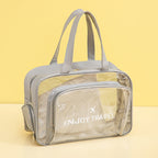 Waterproof beach bag, wet and dry separation fitness bag, toiletry bag, storage goggles, swimsuit swimming bag, Transparent Cosmetic Bag, - SJB-DIAMOND ELITES