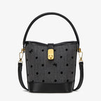 Fashion casual bucket bag, simple handbag, small tote bag, versatile commuter shoulder Crossbody bag