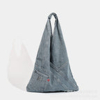 Washed denim hobo bag, underarm shoulder bag, large capacity tote shoulder bag, handbag versatile - SJB-DIAMOND ELITES