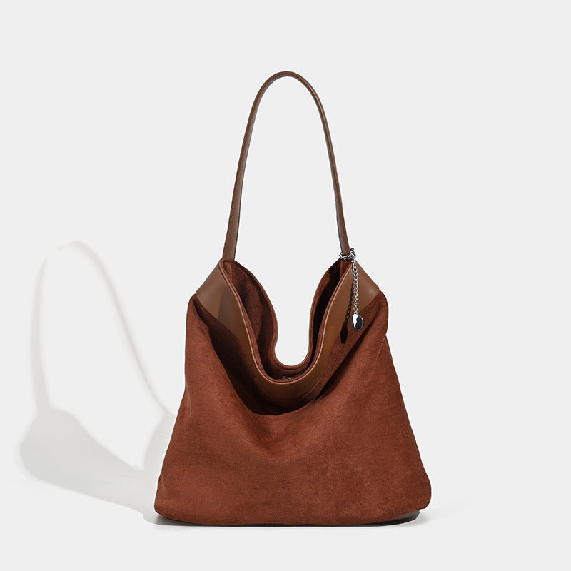 Design suede bucket bag, suede hobo bag for women, vintage minimalist tote hobo bag for women - SJB-DIAMOND ELITES
