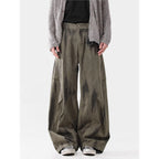 Loose Street Pleated Dirty Dyed Cargo Jeans Lootquake LLC