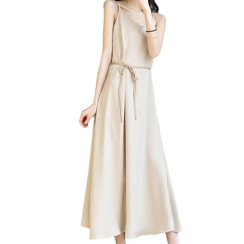 Summer Dresses for Women Sleeveless Loose Sling Maxi Dresses Casual Plain Cami Long Dress SHOMICOBOUTIQUE