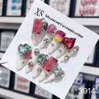 1025- Handmade press on nails fake nails removable