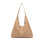 Soft leather woven hobo bag for women, tote bag for women, casual large capacity handheld shoulder bag, shoulder hobo purse - SJB-DIAMOND ELITES