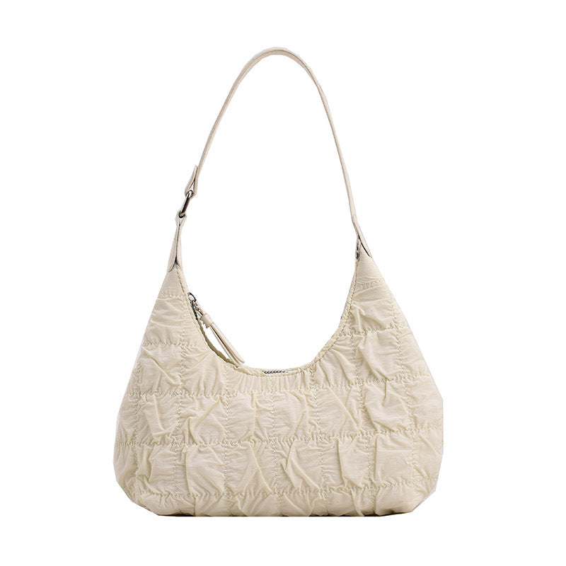 small shoulder bag cream puff bag pleated bag hobo - SJB-DIAMOND ELITES