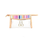 Straw makeup brush storage bag, transparent PVC cosmetic bag, portable lightweight makeup bags,Makeup bags, small - SJB-DIAMOND ELITES