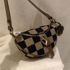 Small Crossbody Versatile Checkerboard Chest Bag – Fashion Plaid Waist Bag, Stylish Messenger Bag & Fanny Pack for Everyday Use - SJB-DIAMOND ELITES
