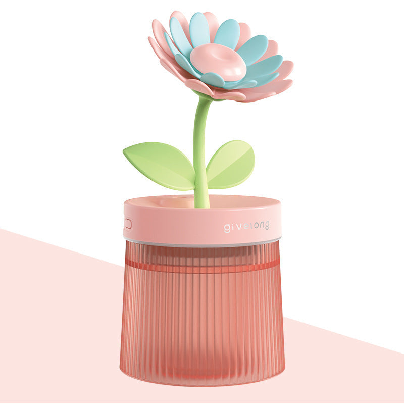 Flower Air Humidifier Small Night Lamp Usb Pi-Mart
