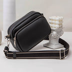 Chic Small Crossbody Bag Women's – Compact Shoulder Bag with Triple Pockets for Everyday Style & Convenience