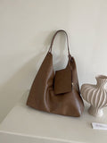 Casual Versatile Commuter hobo bag for women, Large Capacity Soft Pitot Bag, Student Class Shoulder Bag for Women 2 in 1 - SJB-DIAMOND ELITES