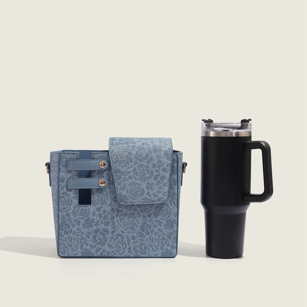 Outdoor portable crossbody water cup bag, multi-functional universal large thermos cup protective cover, water cup storage bag - SJB-DIAMOND ELITES