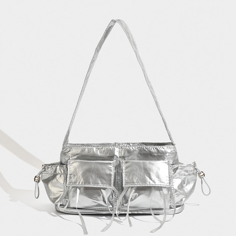 Summer nylon texture portable shoulder bag, casual underarm bag, hobo shoulder bag, top handle shoulder purse - SJB-DIAMOND ELITES