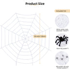Halloween spider web decoration haunted house party trick props spider silk simulation big spider combination scene arrangement - SJB-DIAMOND ELITES