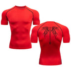 Summer Men's Short-sleeved Fashion Outdoor Casual Printed Quick-drying T-shirt