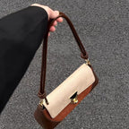 stylish shoulder bag, armpit baguette bag, women's designer shoulder hobo bag, exquisite square bag