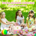 Bento bag, embroidered lunch bag, student lunch box handbag, fresh-keeping large-capacity thickened ice bag - SJB-DIAMOND ELITES