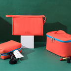 Makeup bags set,Large capacity gym cosmetic bag, PU waterproof cosmetic storage bag, 3pcs a set, makeup bag organizer for College Dorm Camp Gym - SJB-DIAMOND ELITES