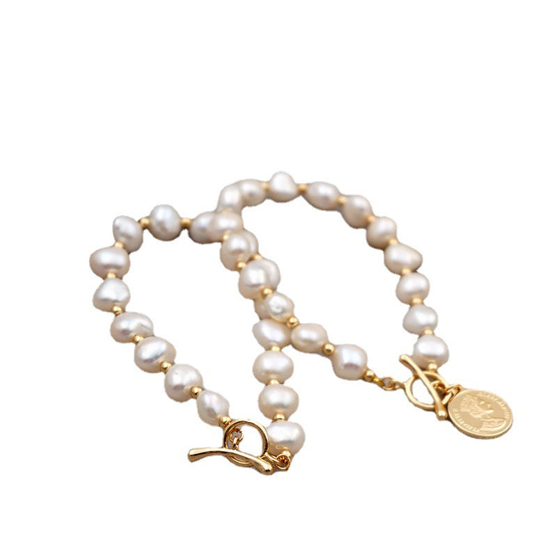 Freshwater Pearl Bracelet Female 14k Real Gold Pi-Mart