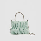 Mini rhinestone hand-held pleated bag, fashion party tote crossbody cloud chain woman - SJB-DIAMOND ELITES