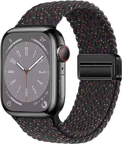 Metal Magnetic Buckle Nylon Braided Stretch Strap - SJB-DIAMOND ELITES
