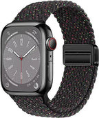 Metal Magnetic Buckle Nylon Braided Stretch Strap - SJB-DIAMOND ELITES