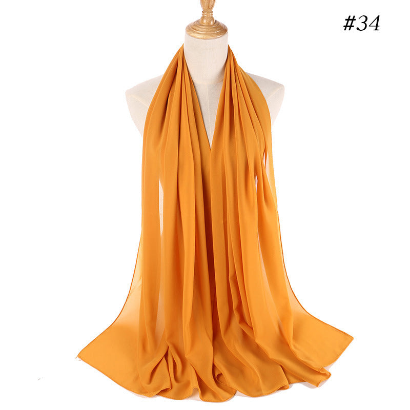 MH089 Pearl Chiffon Bubble Hijab Mariam's Collection