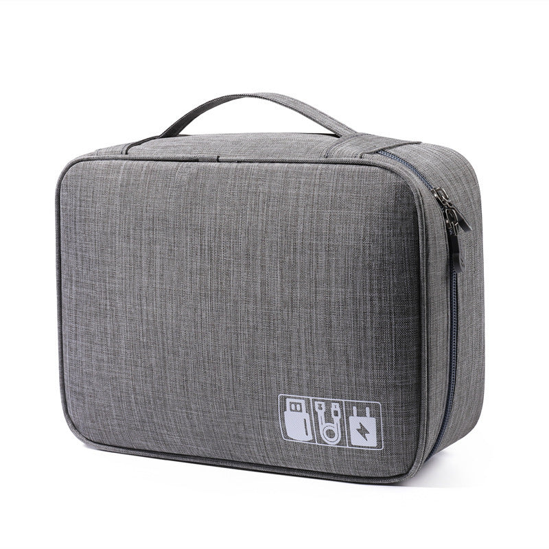 Data cable storage bag, large-capacity grid charger storage bag, mobile hard disk, earphone bag, travel portable waterproof digital bag. - SJB-DIAMOND ELITES