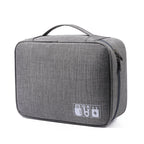 Data cable storage bag, large-capacity grid charger storage bag, mobile hard disk, earphone bag, travel portable waterproof digital bag. - SJB-DIAMOND ELITES