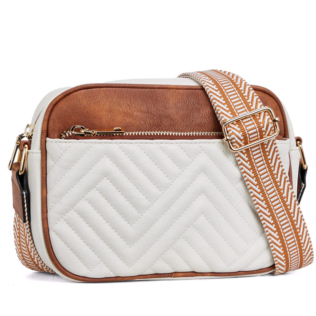 Vintage popular embroidered grid small women crossbody bag,Small Crossbody Purse for Women Triple Zip, - SJB-DIAMOND ELITES