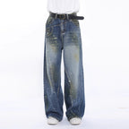 Fashion Brand Personalized Three-dimensional Cut Stitching Jeans Men Lootquake LLC